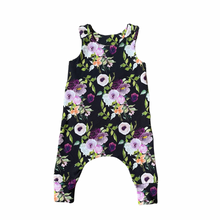 Load image into Gallery viewer, Winter Floral Harem Romper
