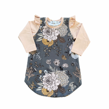 Load image into Gallery viewer, Savannah Dress, Grey Floral, Size 18-24m
